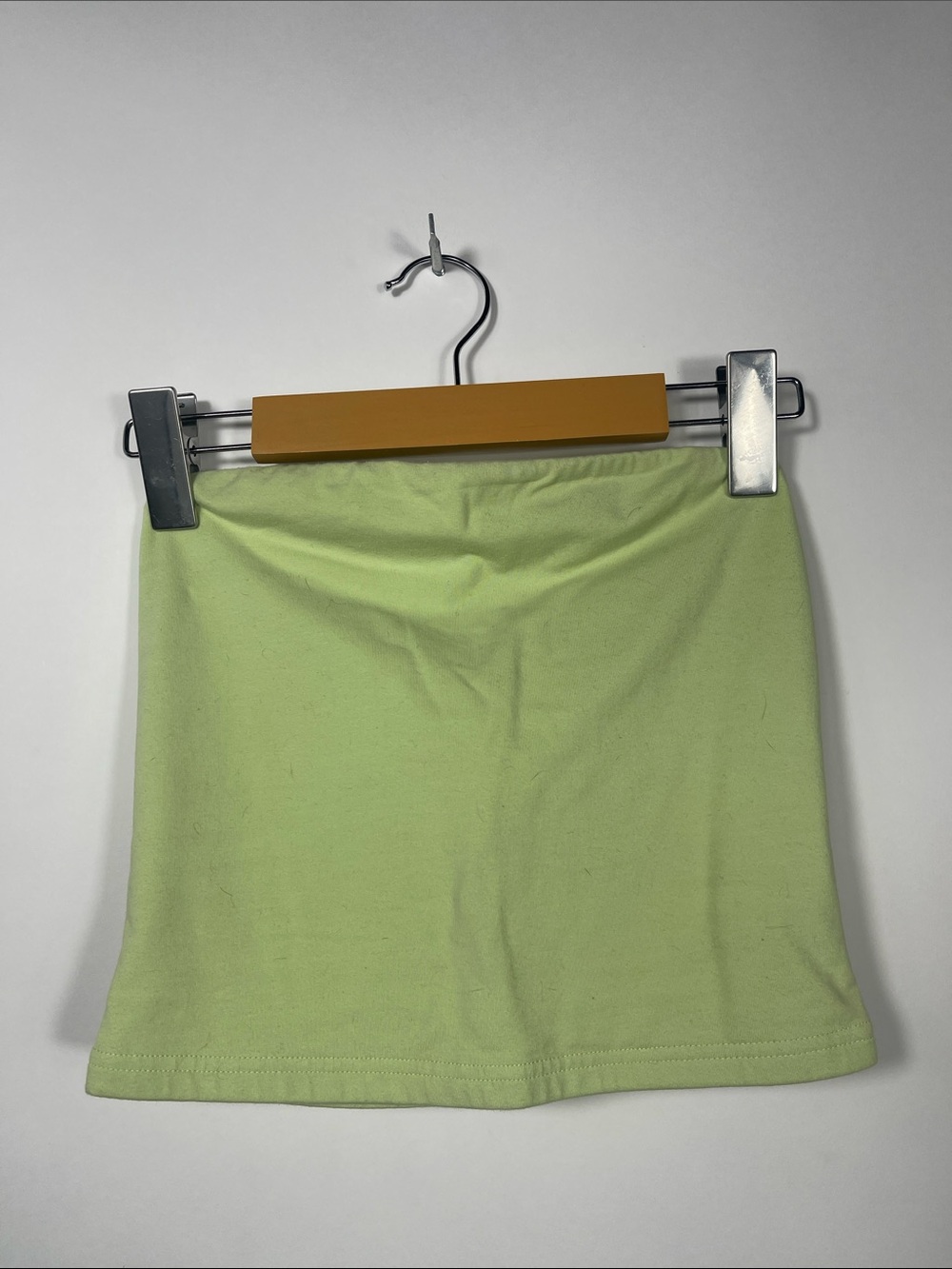 TNA Pastel Green Cotton Mini Skirt